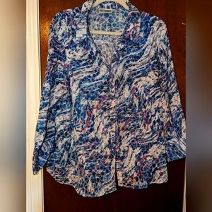 Multi color blouse, Size 16